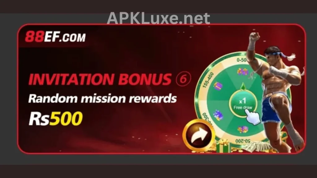88EF Game APK invitational bonuses of game for new game members