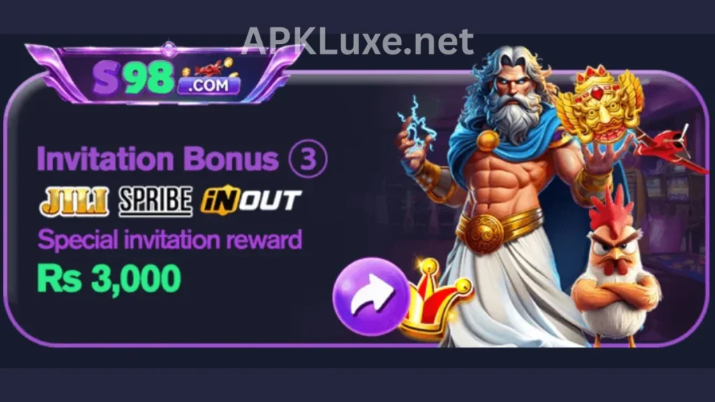 S98 Game APK invitational bonuses of game