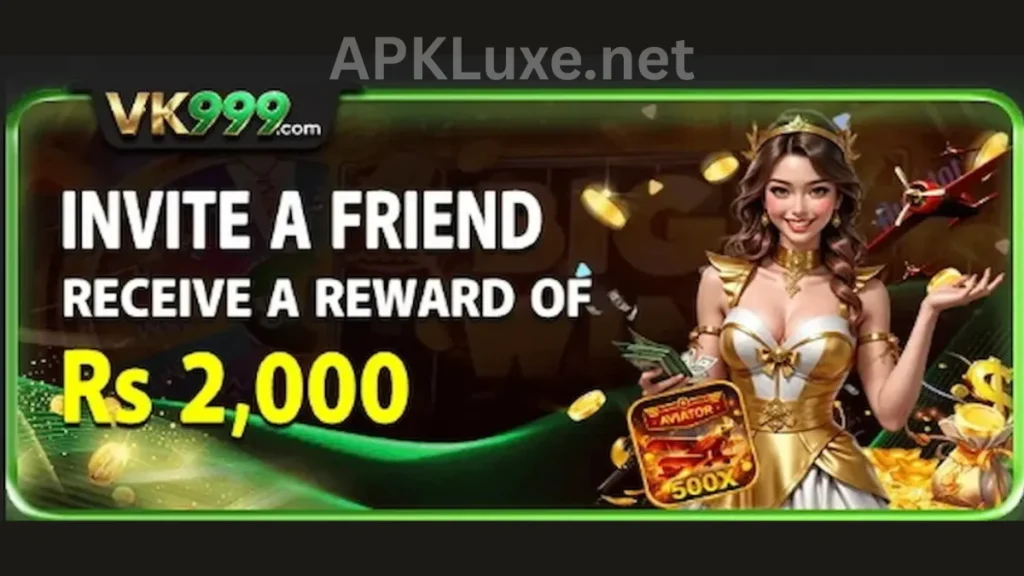 VK999 Game App invitational bonuses of game for new users