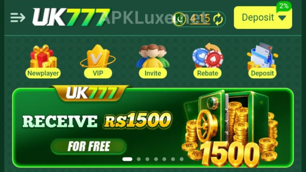 UK777 Game APK free game rewards for new game users