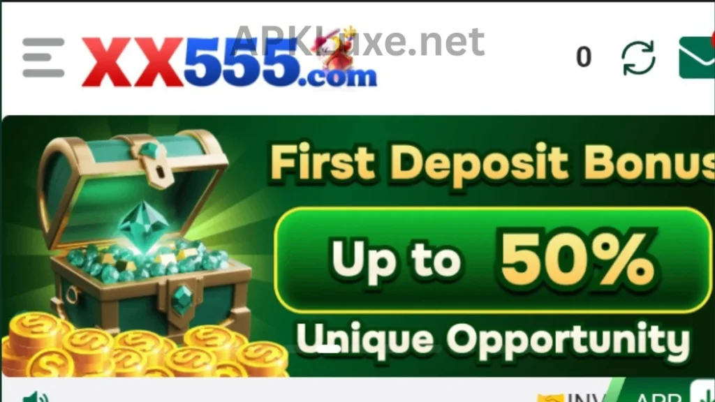 XX555 Game App first time deposit bonuses of game